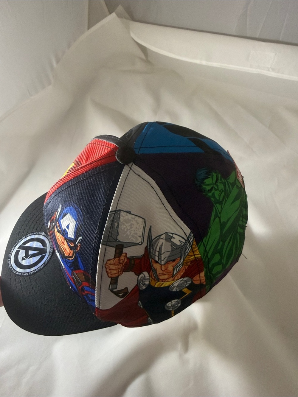 Marvel Kids Avengers Snapback Hat - Red, Blue, Black - Picture 2 of 5